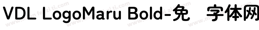 VDL LogoMaru Bold字体转换